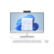 моноблок 23.8FI/U5-125U/16GB DDR5/512/UMA/DOS/FHD Cam/WK/Shell White HP All-in-One 24-cr1006ua PC (D3SB2EA)