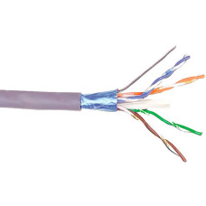 Кабель FTP кат.5е, LSZH, 4 пари, 24AWG, 305м, фіолетовий KINGDA KDFT8004-LSZH