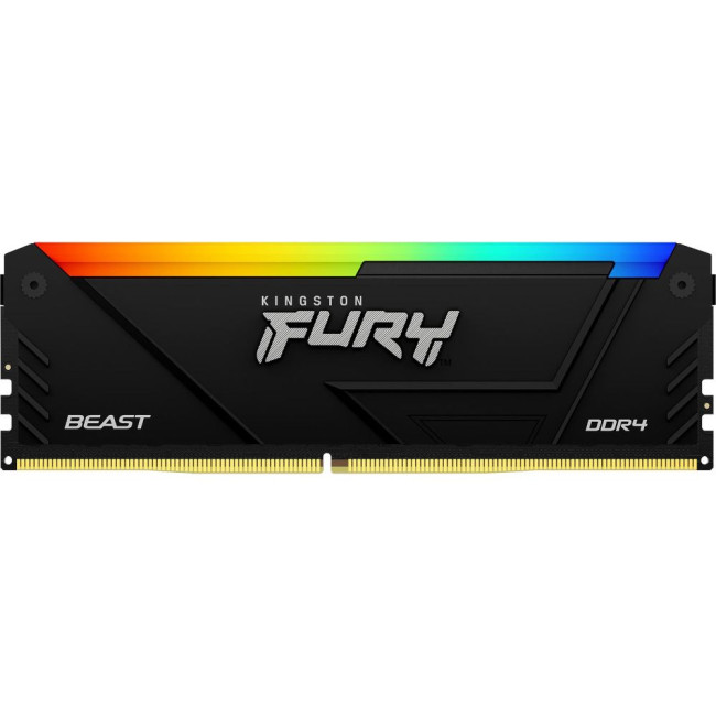 модуль пам'яті 16Gb DDR4 3200MHz Fury Beast RGB (2x8) KINGSTON KF432C16BB2AK2/16WP