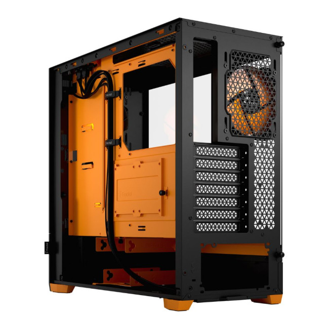 Корпус ATX без БЖ, чорний, помаранчеві кулери Pop Air RGB Orange Core TG FRACTAL DESIGN Pop Air RGB Orange Core TG (FD-C-POR1A-05)