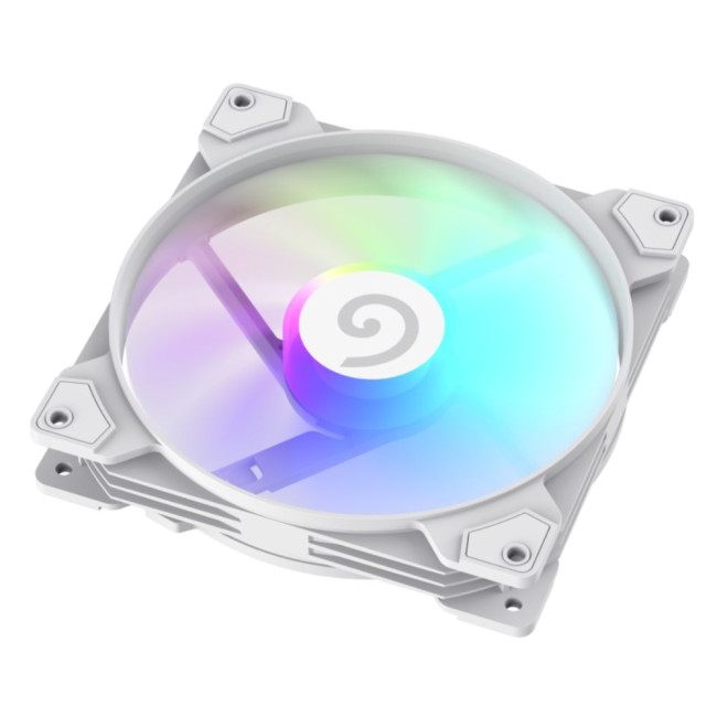 Кулер для корпусу 140 мм, 4pin(M/F)/3pin(M/F), ARGB, PWM, білий FN14A-S5-W GAMEMAX FN14A-S5-W