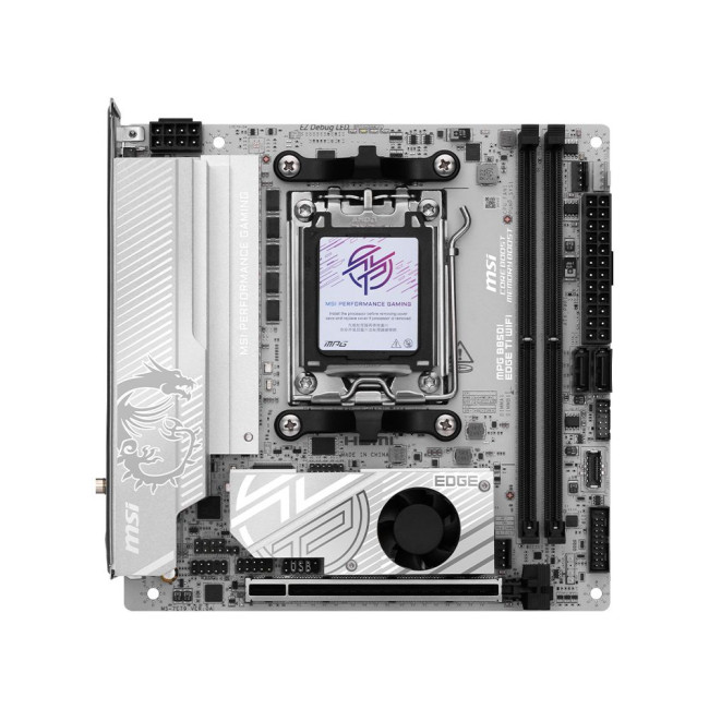 материнська плата sAM5/2DDR5/HDMI/2PCIe/3M.2/2SATA/LAN5Gb MSI MPG B850I EDGE TI WIFI