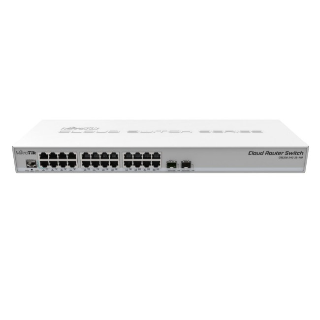 Комутатор Cloud Router Switch 326-24G-2S+RM with RouterOS L5, 1U rackmount enclosure MIKROTIK CRS326-24G-2S+RM