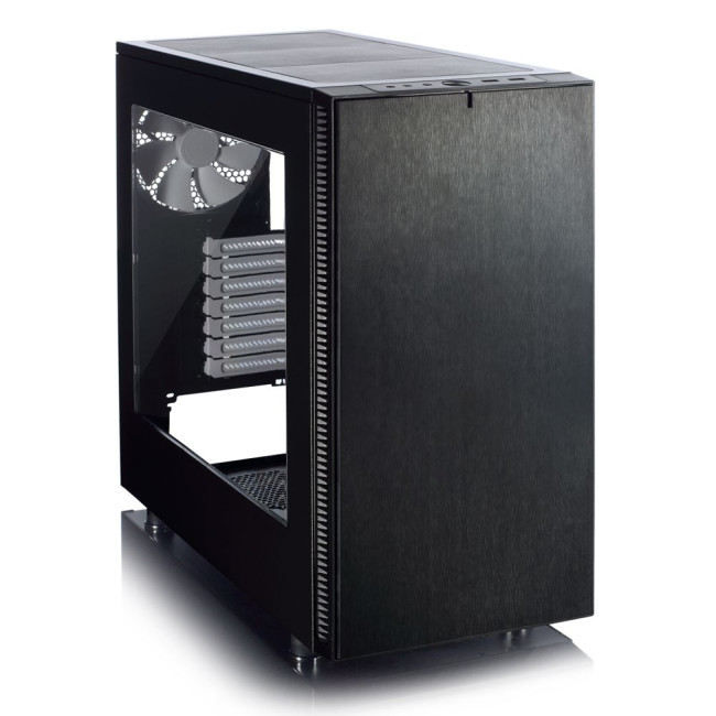 Корпус ATX без БЖ, чорний, скло Define S Black - Windowed FRACTAL DESIGN Define S Black - Windowed (FD-CA-DEF-S-BK-W)
