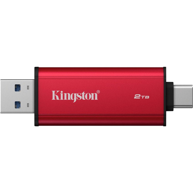 SSD накопичувач зовнішній 2TB Dual USB-A/C Portable SSD, Up to 1050MB/s USB 3.2 Gen 2 KINGSTON SPSD/2TB