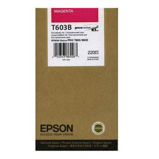 Картридж струменевий, 220ml EPSON SP-7800/9800 Magenta (C13T603B00)