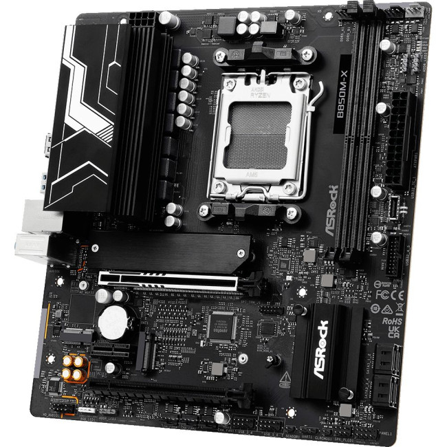 Mатеринська плата sAM5 AMD B850 HDMI/DP 3xM.2 2.5GbE LAN mATX ASROCK B850M-X R2.0