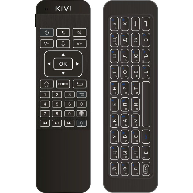 Пульт K2,  інфрачервоний, радіосигнал, Black KIVI K2