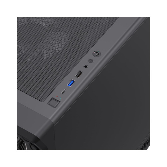 Корпус ATX без блока живлення , бічне загартоване скло ATX,M-ATX, ITX 1*usb 3.0 + 1*usb 2.0+Type C GAMEMAX Starlight 2 AB