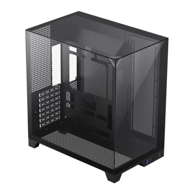 Корпус ATX без блока живлення, загартоване скло, ATX,M-ATX,ITX, VGA Card Length Up to 400mm GAMEMAX Infinity Plus BK