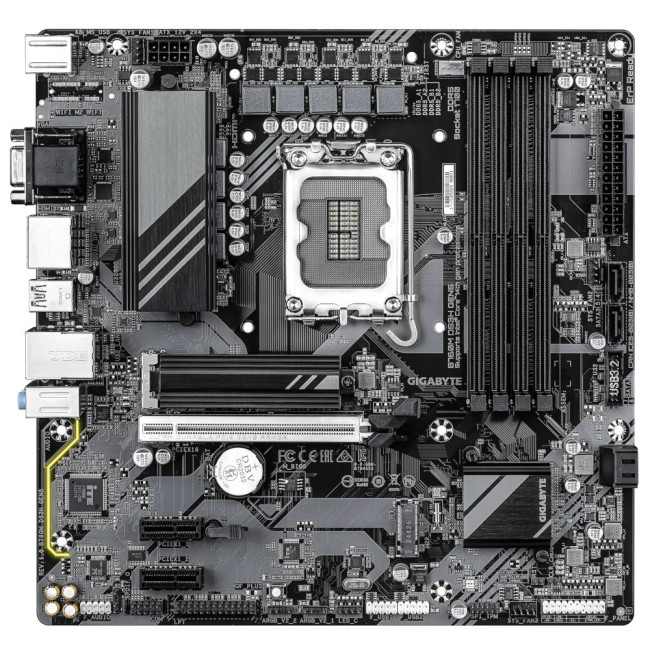 Mатеринська плата s1700 Intel B760 HDMI/2хDP/VGA 2xM.2 2.5GbE LAN mATX GIGABYTE B760M DS3H GEN5
