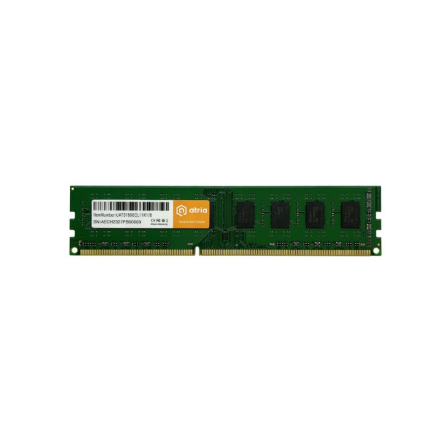 модуль пам'яті 8Gb DDR3 1600MHz ATRIA UAT31600CL11K1/8