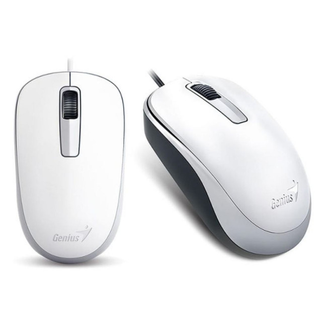 миша дротова White 1000 dpi GENIUS DX-125 (31010106102)