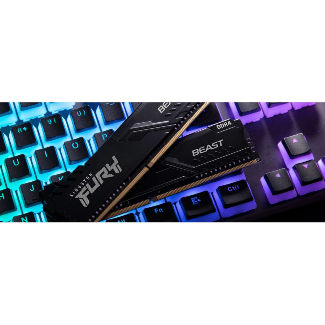 модуль пам'яті 16Gb DDR4 3200MHz Fury Beast  (2x8) KINGSTON KF432C16BBK2/16WP