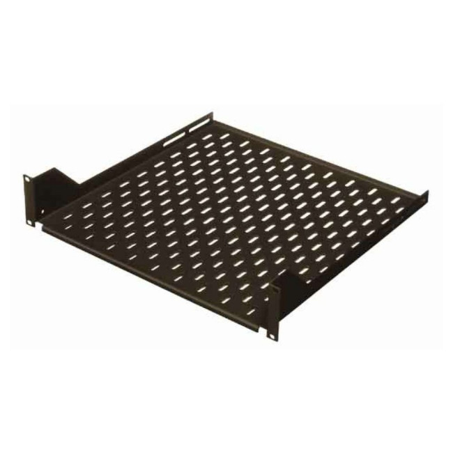 Полиця 1U, глибина 250мм., навантаження 60 кг. RAL9005 CONTEG DP-PO-250