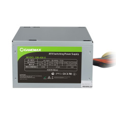 Блок живлення ATX 400W з кабелем живлення, вентилятор 80 мм GAMEMAX GM-400-8CM