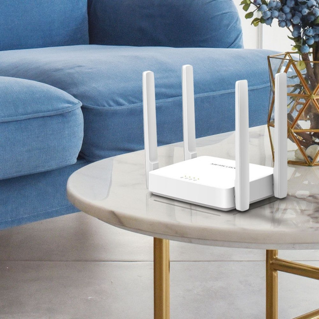 Бездротовий двохдіапазонний маршрутизатор AC1200867Mbps at 5GHz+300Mbps at 2.4GHz,10/100M WAN + 2x MERCUSYS AC10