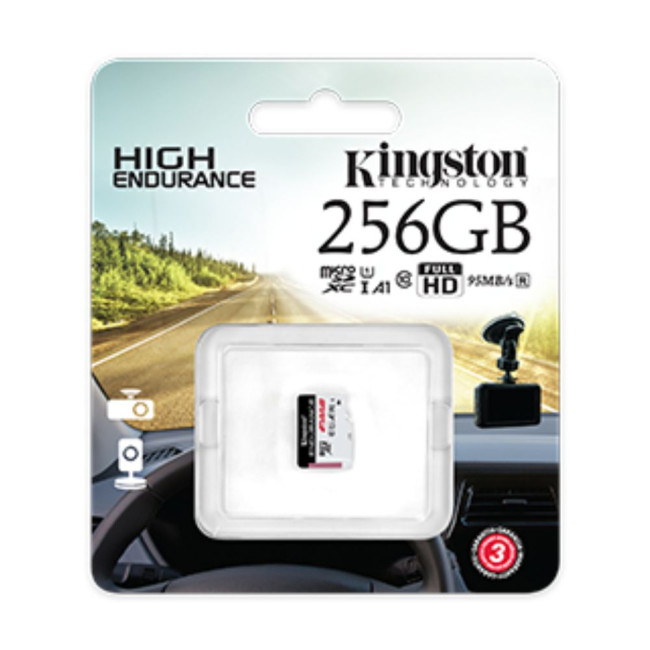 карта пам'яті 256GB microSDHC Endurance 95R/45W C10 A1 UHS-I Card Only KINGSTON SDCE/256GB