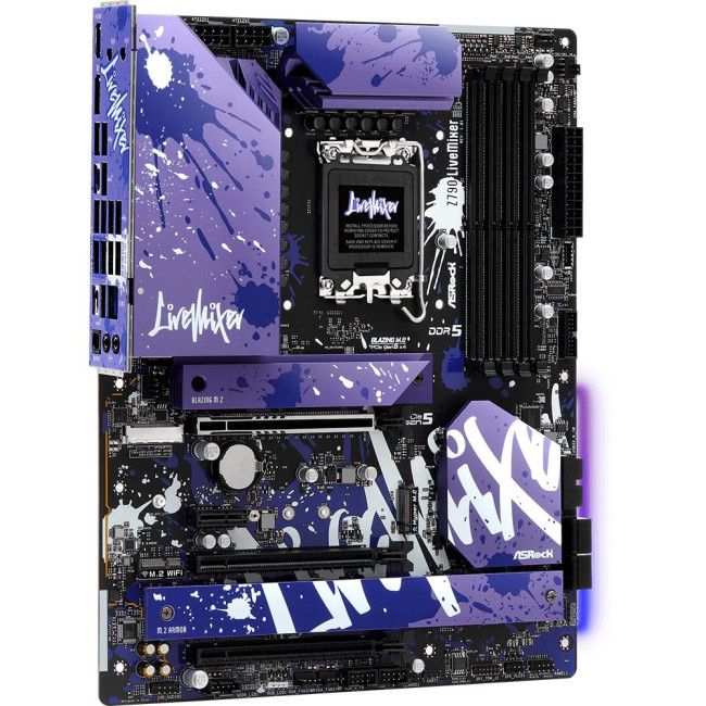 Mатеринська плата s1700 Intel Z790 DP/HDMI/eDP 5xM.2 4xDDR5 2.5GbE LAN ATX ASROCK Z790 LIVEMIXER