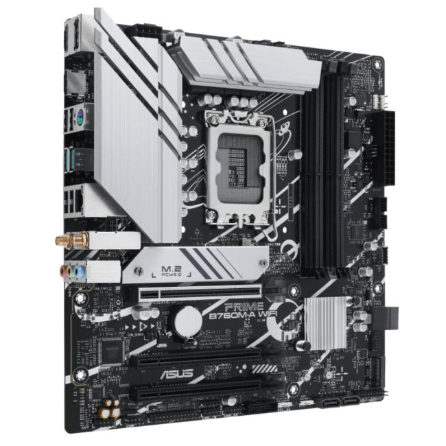 материнська плата s1700/4DDR5/2HDMI/DP/3PCIe/4SATA/2M.2/LAN2.5Gb ASUS PRIME B760M-A WIFI