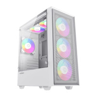 Корпус Micro ATX без блока живлення, закалене скло GAMEMAX Storm White
