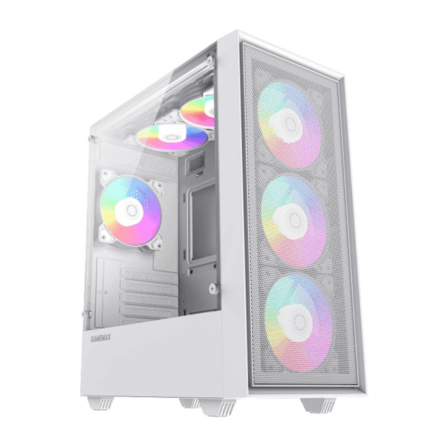 Корпус Micro ATX без блока живлення, закалене скло GAMEMAX Storm White