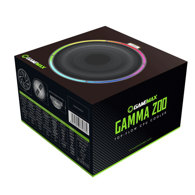 Процесорний кулер Intel: 775/115x/1200/1366/1700/1851; AMD: AM4/AM5, TDP 95W GAMEMAX GAMMA200