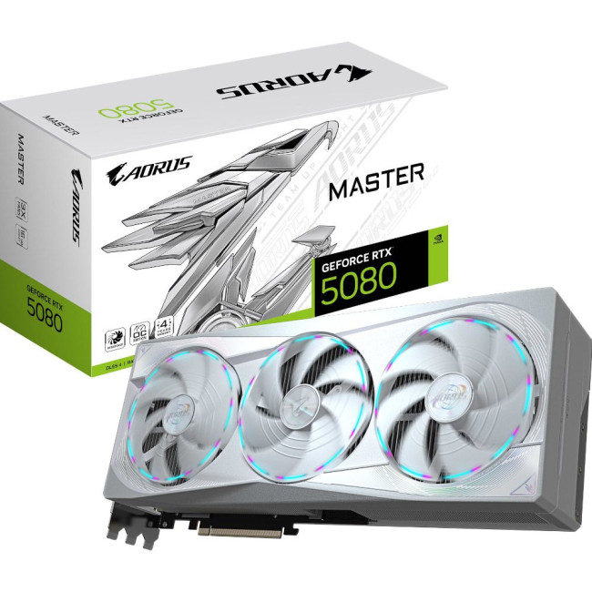Відеокарта GIGABYTE NVIDIA GV-N5080AORUSM ICE-16GD GIGABYTE GV-N5080AORUSM ICE-16GD
