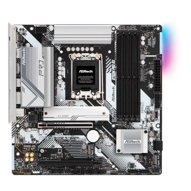 Mатеринська плата s1700 Intel B760 DP/HDMI 4xM.2 4xDDR5 2.5GbE LAN mATX ASROCK B760M PRO RS
