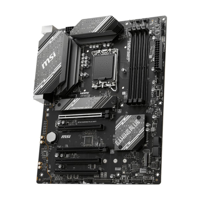 материнська плата s1700/4DDR5/HDMI/DP/5PCIe/4SATA/2M.2/LAN2.5Gb MSI B760 GAMING PLUS WIFI