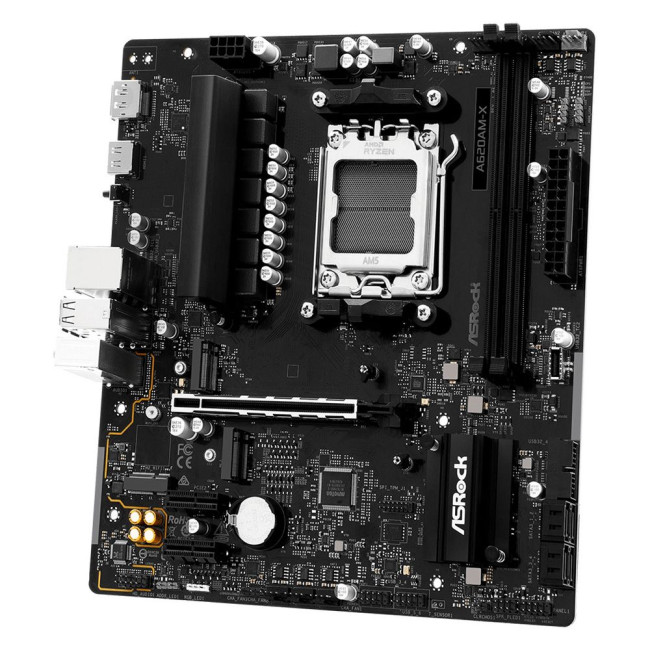 Mатеринська плата sAM5 AMD A620A DP/HDMI 2xM.2 4xDDR5 2.5GbE LAN mATX ASROCK A620AM-X