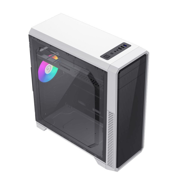Корпус Tower ATX без блока живлення, акрил, Micro-ATX, DTX,Mini-ITX, 1*usb 3.0 + 2* usb 2.0 GAMEMAX G561E-WH