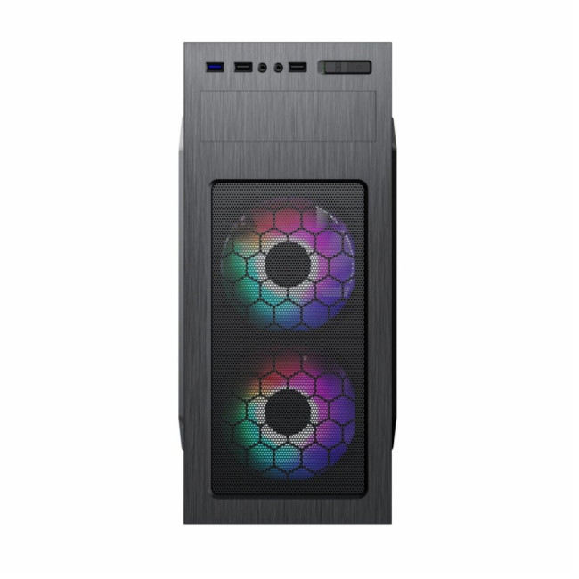 Корпус комп'ютерний Midi Tower без блока живлення ATX, Micro ATX, Mini ITX;2usb 3.0+1Type-C GAMEMAX MT525-2U3TYC-3FAN