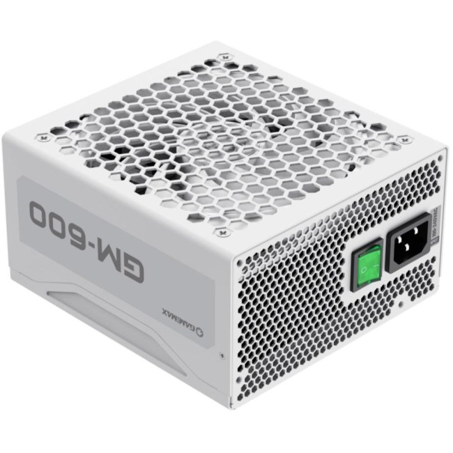 Блок живлення ATX 600W,80+Bronze, вентилятор 140 мм, повністю модульний, білий, коробочний GAMEMAX GM-600 Modular white