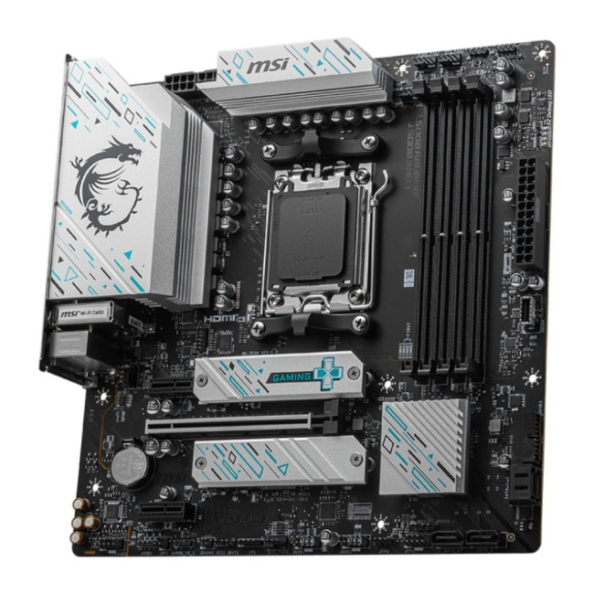 материнська плата sAM5/4DDR5/HDMI/DP/2PCIe/2M.2/4SATA/LAN2.5Gb MSI B650M GAMING PLUS WIFI (911-7E24-013)