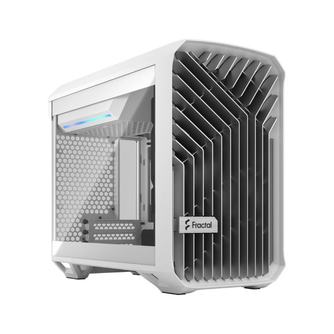 Корпус mini-ITX без БЖ, білий, скло Torrent Nano White TG Clear Tint FRACTAL DESIGN Torrent Nano White TG Clear ti (FD-C-TOR1N-03)