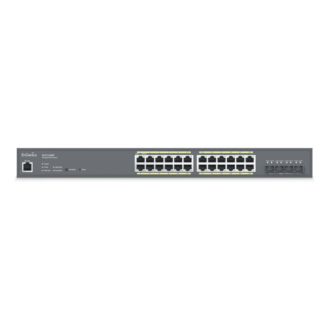 Комутатор 24xGbE + 4x10Gb SFP+ L2+ 240W Cloud ENGENIUS ECS1528P (1402A0098308)