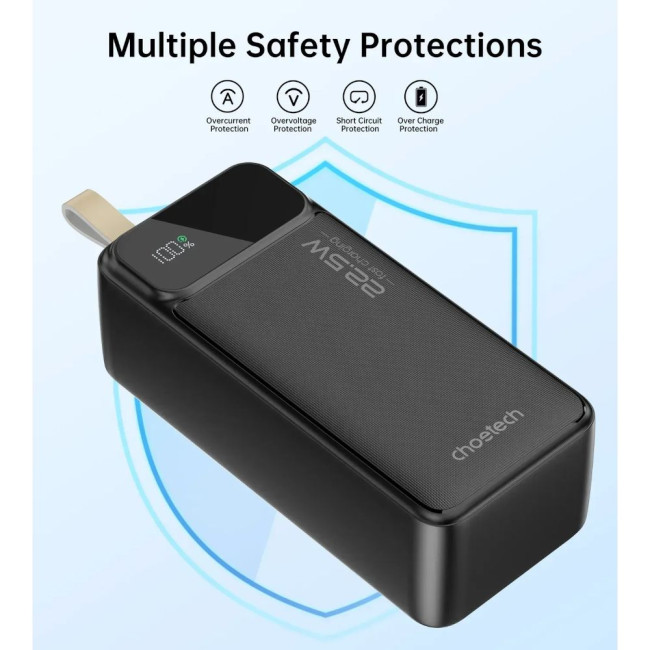 УМБ Choetech PD22.5W Digital Power Bank 40000mAh CHOETECH PD22.5W Digital PB 40000mAh (B731)