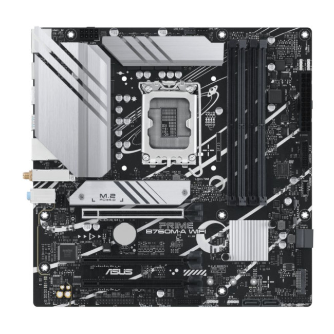 материнська плата s1700/4DDR5/2HDMI/DP/3PCIe/4SATA/2M.2/LAN2.5Gb ASUS PRIME B760M-A WIFI