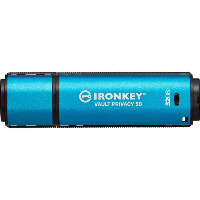 Флеш пам'ять 32GB IronKey Vault Privacy 50 AES-256 Encrypted, FIPS 197,  шифрування XTS-AES 256-bit KINGSTON IKVP50/32GB