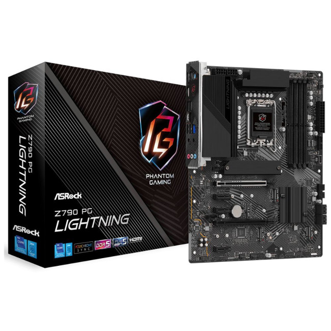 Mатеринська плата s1700 Intel Z790 HDMI 4xM.2 4xDDR5 2.5GbE LAN ATX ASROCK Z790 PG LIGHTNING