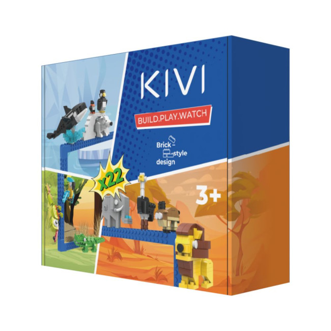 Набір конструктор Animals для KidsTV, 789 деталей KIVI KAN32M