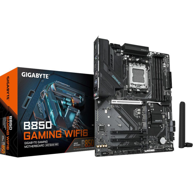 Mатеринська плата sAM5 AMD B850 HDMI/DP 3xM.2 GbE LAN ATX GIGABYTE B850 GAMING WIFI6