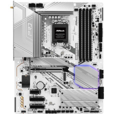 Mатеринська плата s1851 Intel Z890 4xDDR5 DP/HDMI/2xTB4 4xM.2 2.5GbE LAN ATX ASROCK Z890 PRO RS WIFI WHITE