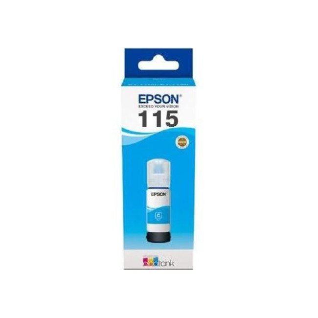 Картридж синій EPSON 115 EcoTank Cyan ink bottle (C13T07D24A)