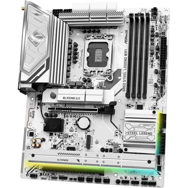 Mатеринська плата s1851 Intel B860 4xDDR5 DP/HDMI/TB4 4xM.2 2.5GbE LAN ATX ASROCK B860 STEEL LEGEND WIFI