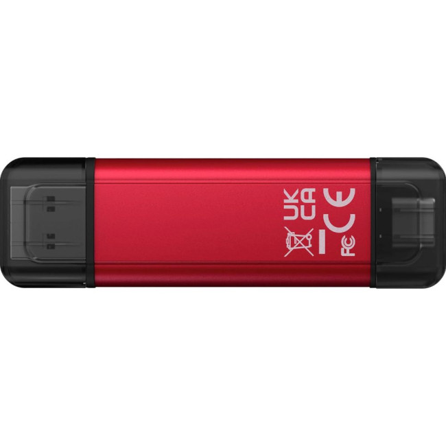 SSD накопичувач зовнішній 2TB Dual USB-A/C Portable SSD, Up to 1050MB/s USB 3.2 Gen 2 KINGSTON SPSD/2TB
