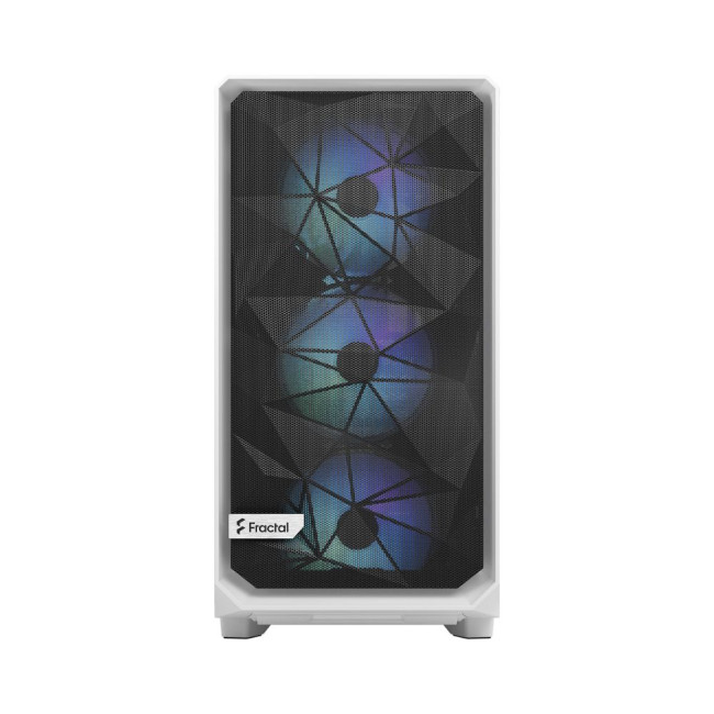 Корпус E-ATX (до 285 мм) без БЖ, білий, скло Meshify 2 RGB White TG Clear Tint FRACTAL DESIGN Meshify 2 RGB White TG Clear t (FD-C-MES2A-08)