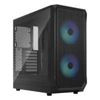 Корпус ATX без БЖ, чорний, скло Focus 2 RGB Blck TG Clear Tint FRACTAL DESIGN Focus 2 RGB Blck TG Clear Tint (FD-C-FOC2A-03)