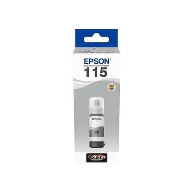 Картридж сірий EPSON 115 EcoTank Grey ink bottle (C13T07D54A)